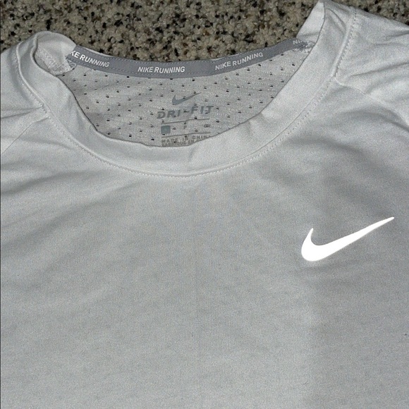 Nike Tops - Nike White Dri-FIT Running Shirt women’s small